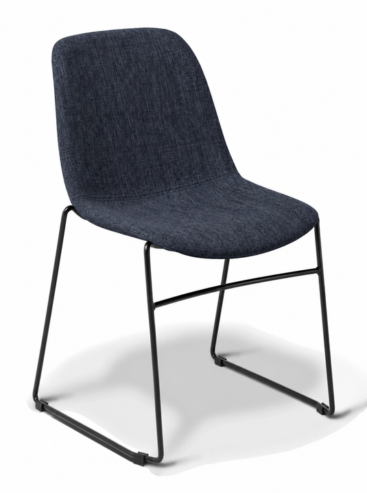 Eden Juna Sled Chair - Fully Upholstered