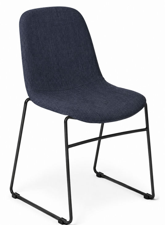 Eden Juna Sled Chair - Fully Upholstered