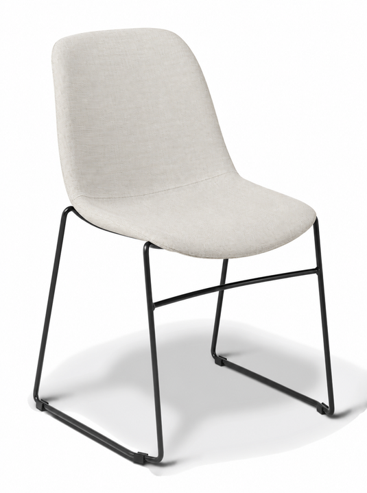 Eden Juna Sled Chair - Fully Upholstered