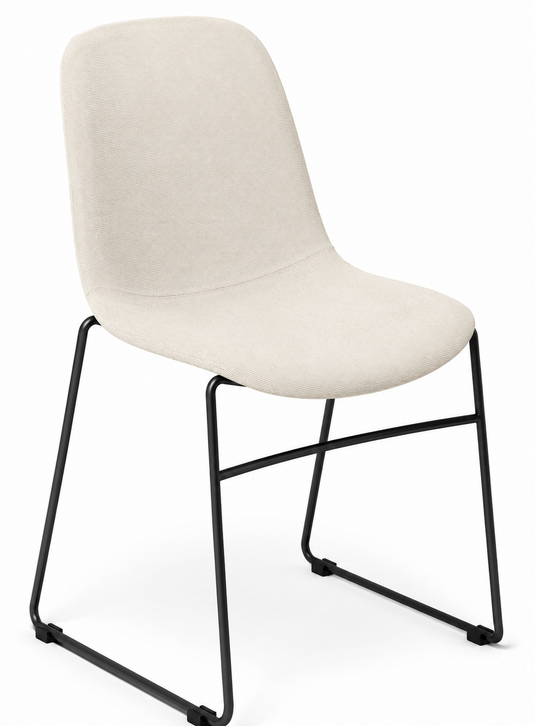 Eden Juna Sled Chair - Fully Upholstered