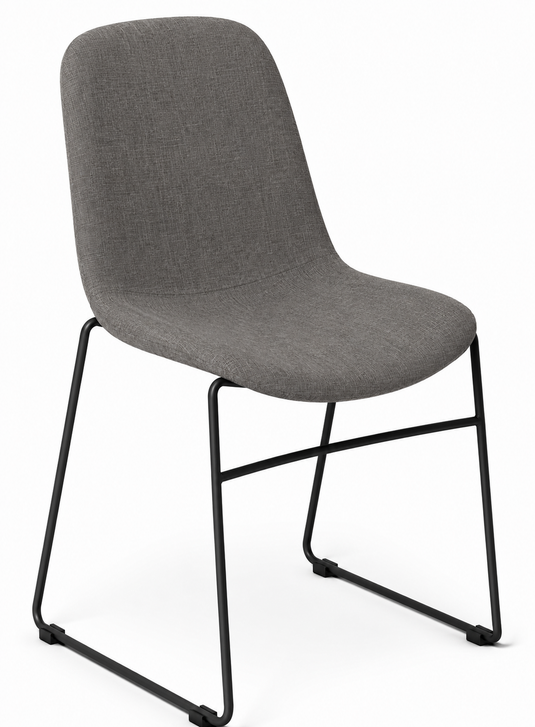 Eden Juna Sled Chair - Fully Upholstered
