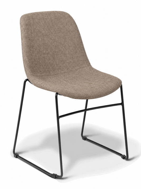 Eden Juna Sled Chair - Fully Upholstered