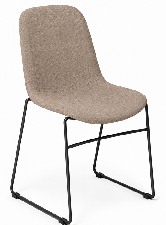 Eden Juna Sled Chair - Fully Upholstered
