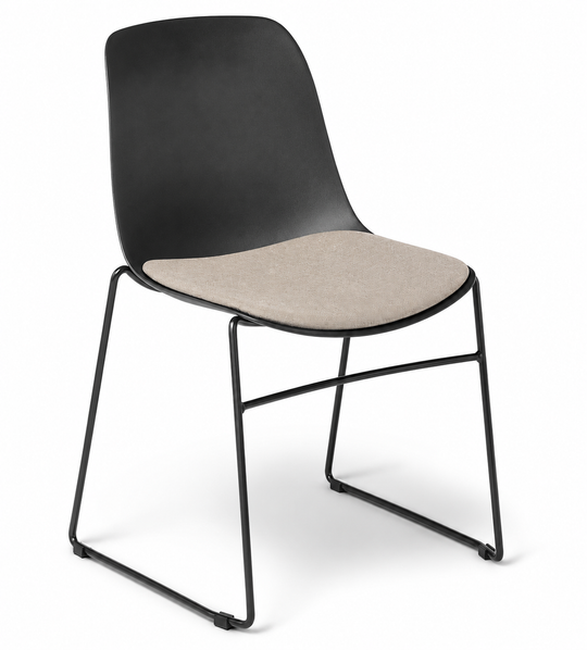 Eden Juna Sled Chair - Seat Upholstered