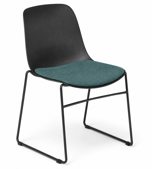 Eden Juna Sled Chair - Seat Upholstered