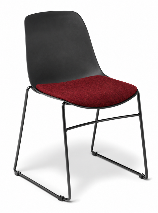 Eden Juna Sled Chair - Seat Upholstered