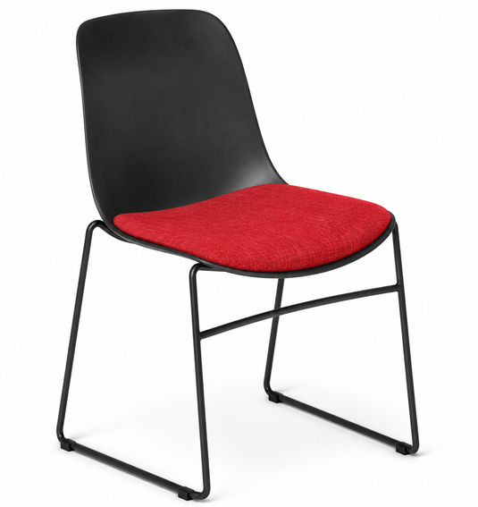 Eden Juna Sled Chair - Seat Upholstered