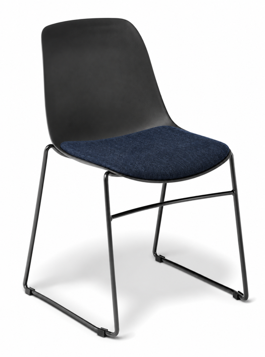 Eden Juna Sled Chair - Seat Upholstered