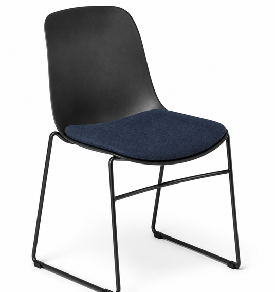 Eden Juna Sled Chair - Seat Upholstered