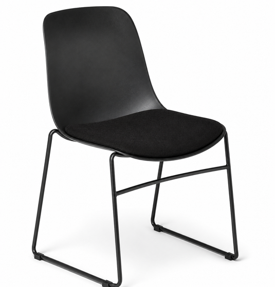 Eden Juna Sled Chair - Seat Upholstered
