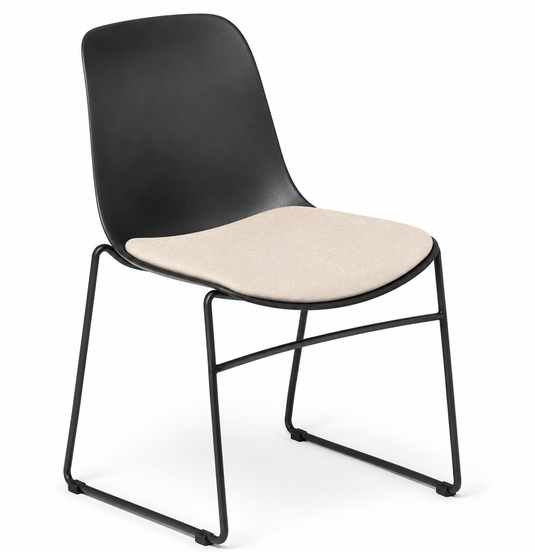 Eden Juna Sled Chair - Seat Upholstered
