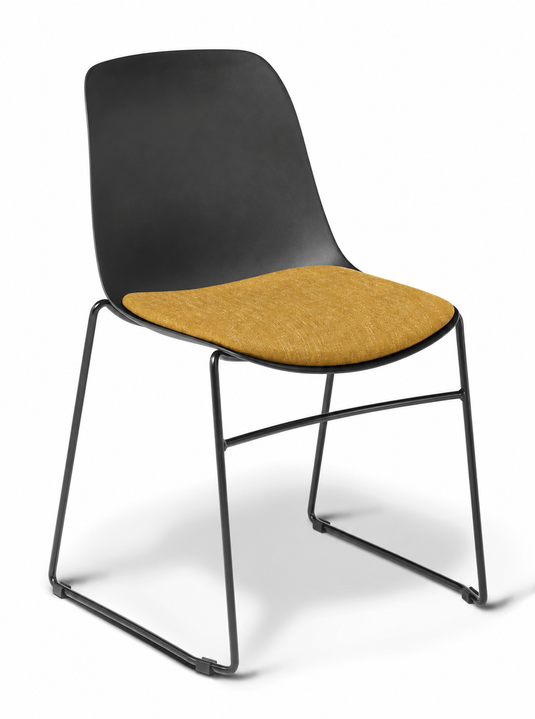 Eden Juna Sled Chair - Seat Upholstered