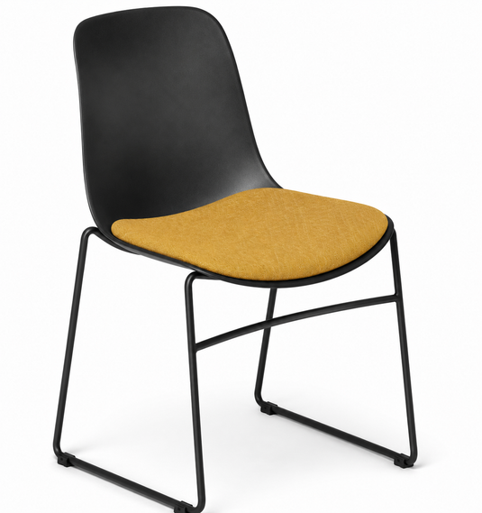 Eden Juna Sled Chair - Seat Upholstered