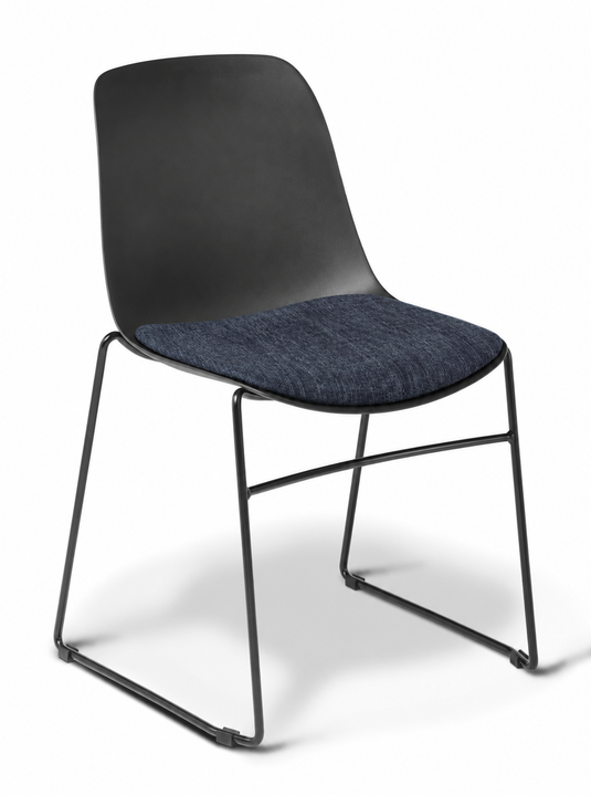 Eden Juna Sled Chair - Seat Upholstered
