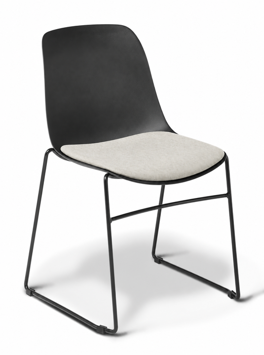 Eden Juna Sled Chair - Seat Upholstered