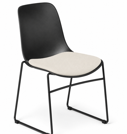 Eden Juna Sled Chair - Seat Upholstered