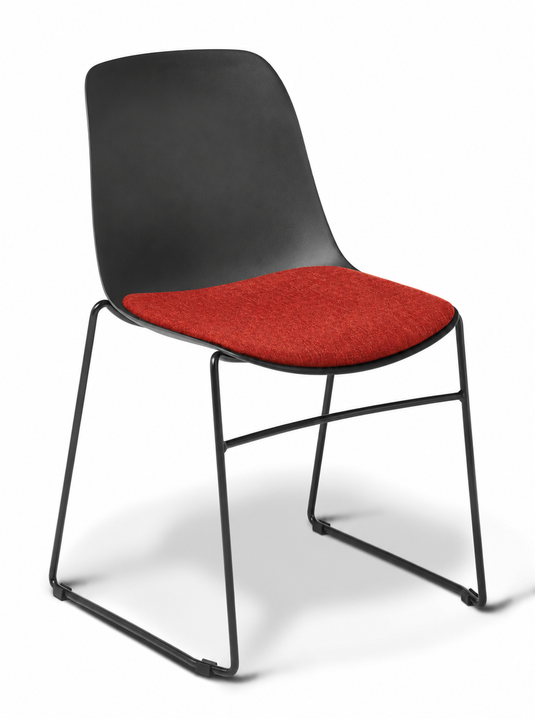Eden Juna Sled Chair - Seat Upholstered