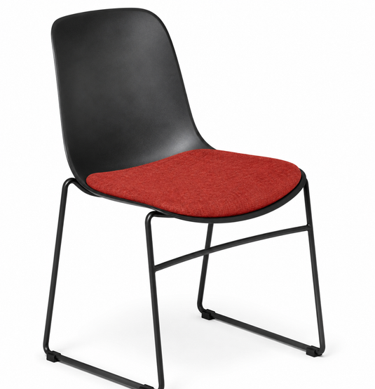 Eden Juna Sled Chair - Seat Upholstered