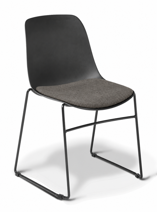 Eden Juna Sled Chair - Seat Upholstered