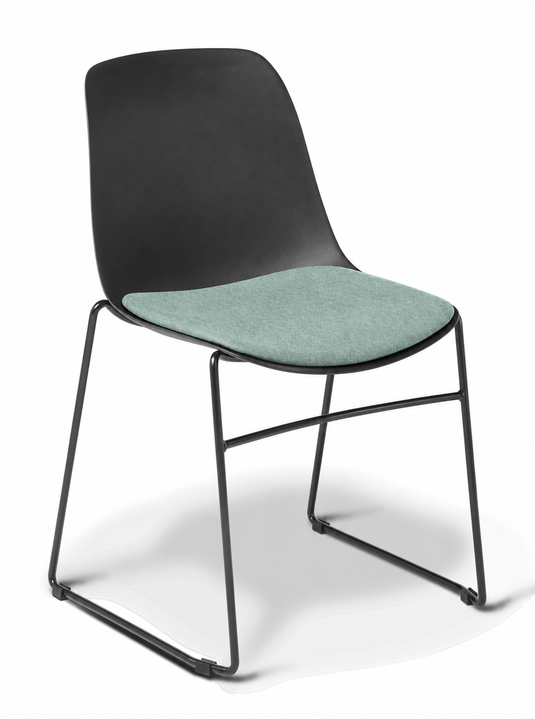 Eden Juna Sled Chair - Seat Upholstered