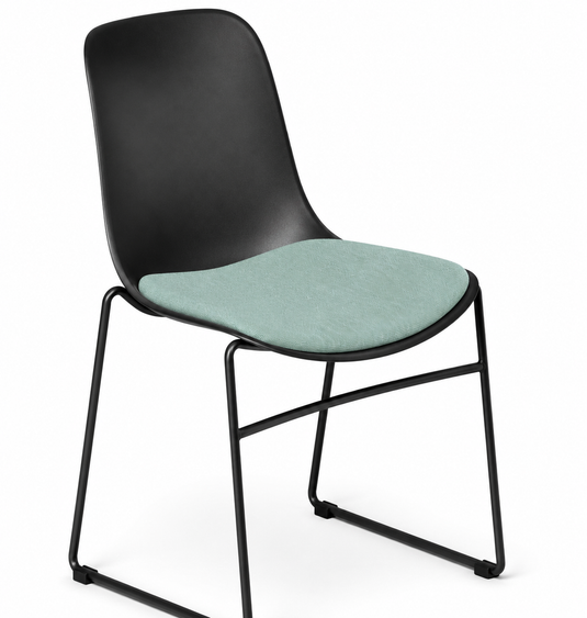 Eden Juna Sled Chair - Seat Upholstered