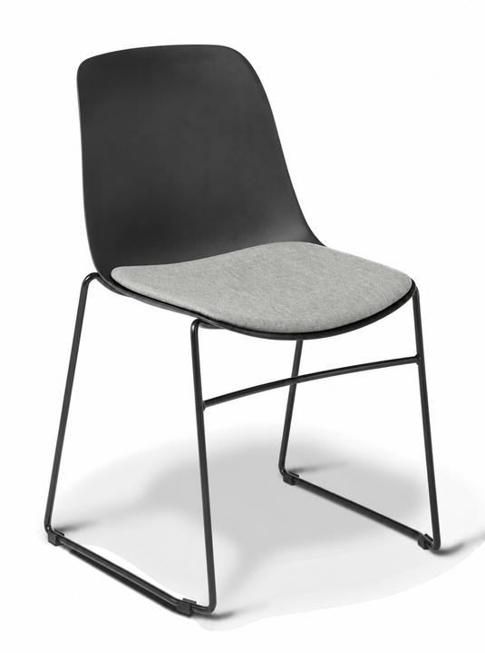 Eden Juna Sled Chair - Seat Upholstered