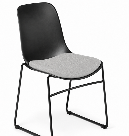 Eden Juna Sled Chair - Seat Upholstered