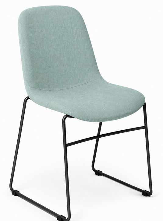 Eden Juna Sled Chair - Fully Upholstered