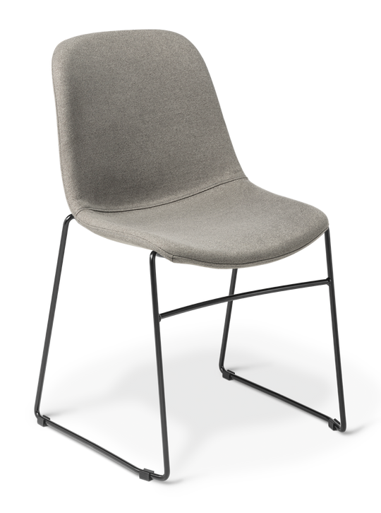 Eden Juna Sled Chair - Fully Upholstered