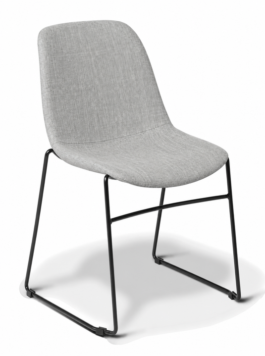 Eden Juna Sled Chair - Fully Upholstered