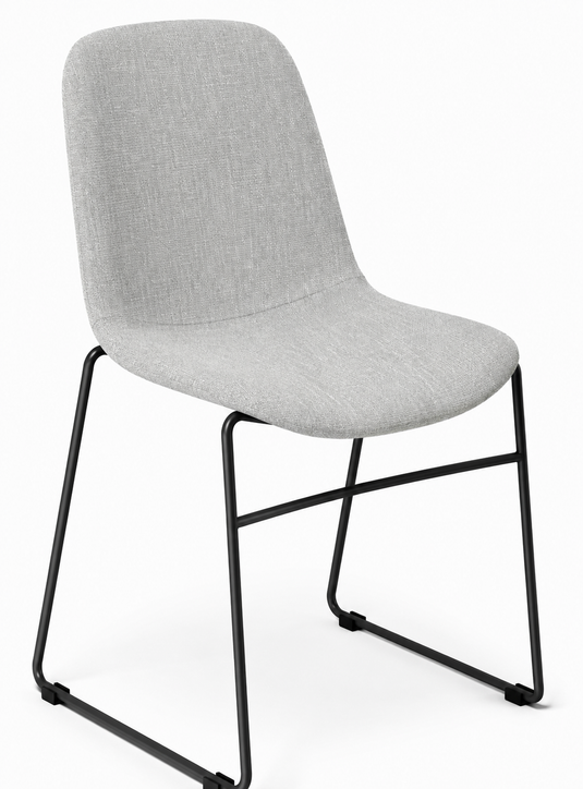 Eden Juna Sled Chair - Fully Upholstered
