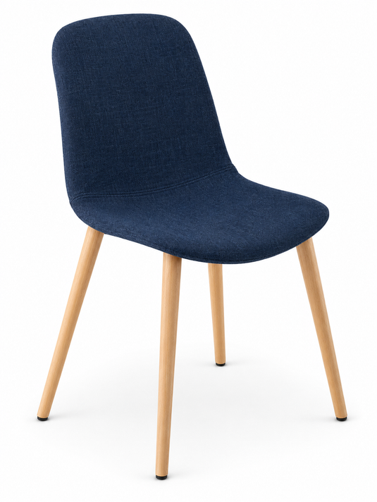 Eden Juna Timber Leg Chair - Fully Upholstered