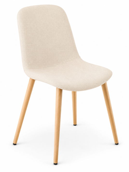 Eden Juna Timber Leg Chair - Fully Upholstered