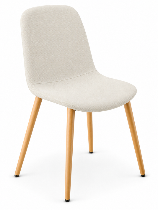 Eden Juna Timber Leg Chair - Fully Upholstered