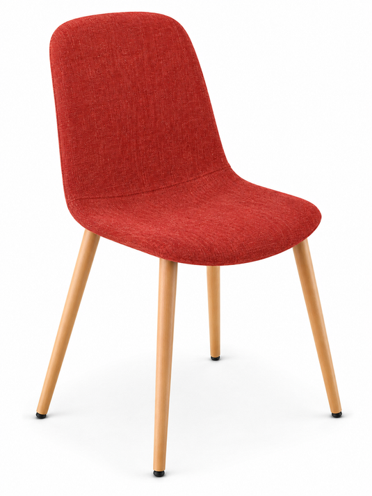 Eden Juna Timber Leg Chair - Fully Upholstered