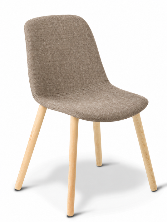 Eden Juna Timber Leg Chair - Fully Upholstered