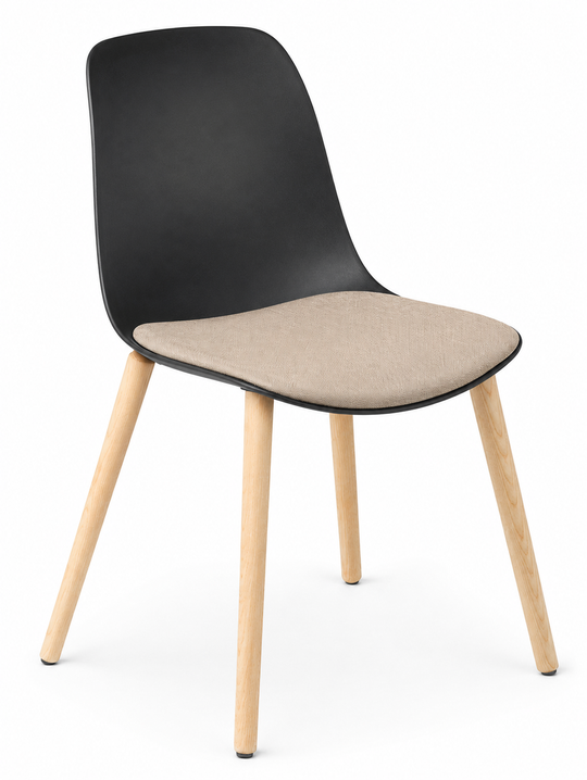 Eden Juna Timber Leg Chair - Seat Upholstered