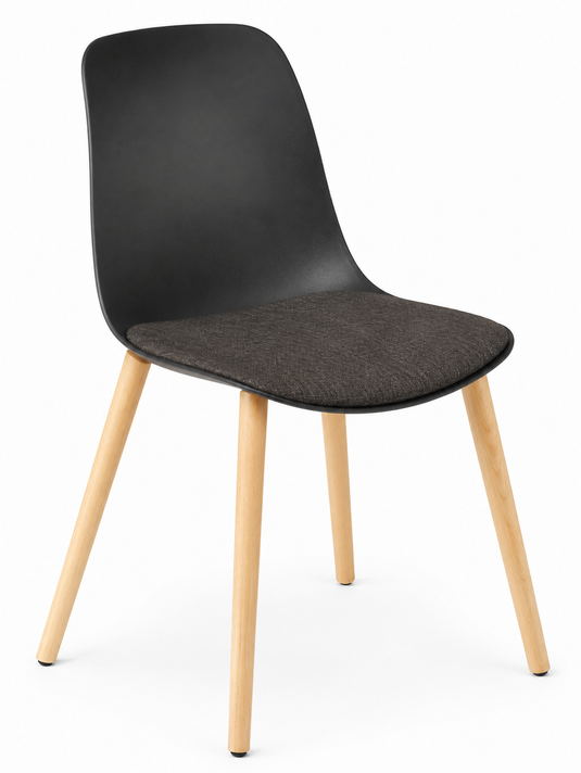 Eden Juna Timber Leg Chair - Seat Upholstered