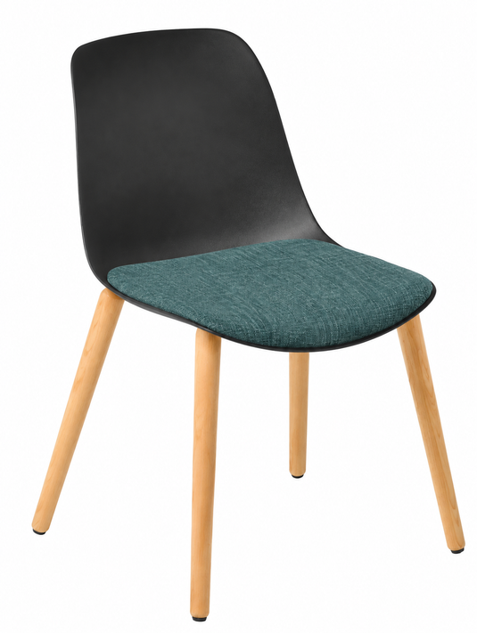 Eden Juna Timber Leg Chair - Seat Upholstered