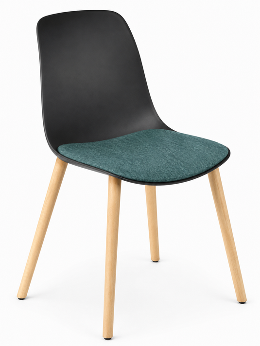 Eden Juna Timber Leg Chair - Seat Upholstered