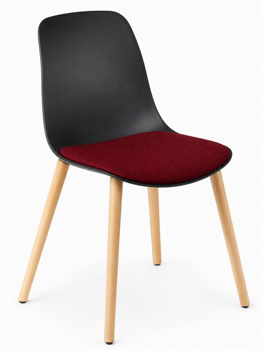 Eden Juna Timber Leg Chair - Seat Upholstered