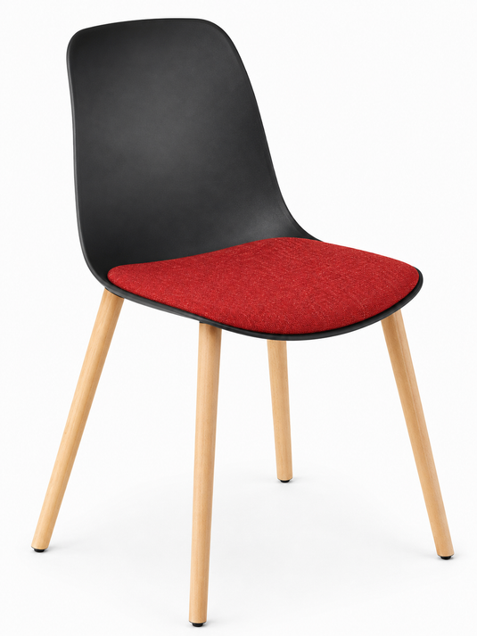 Eden Juna Timber Leg Chair - Seat Upholstered