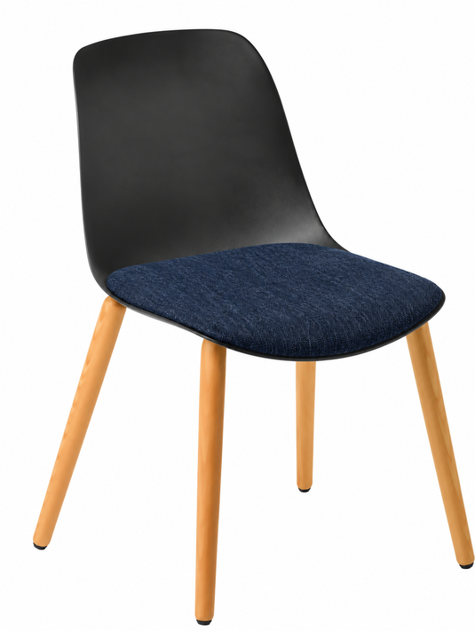 Eden Juna Timber Leg Chair - Seat Upholstered