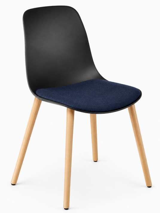 Eden Juna Timber Leg Chair - Seat Upholstered