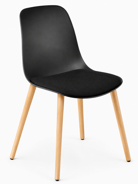 Eden Juna Timber Leg Chair - Seat Upholstered