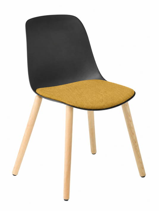 Eden Juna Timber Leg Chair - Seat Upholstered