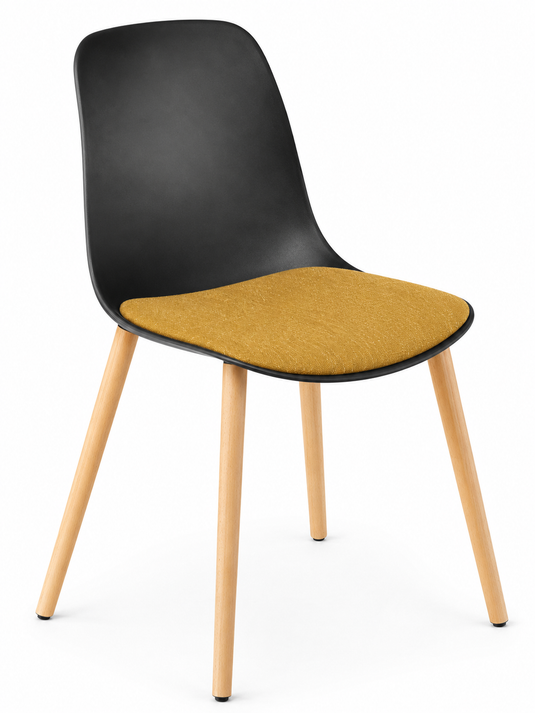 Eden Juna Timber Leg Chair - Seat Upholstered