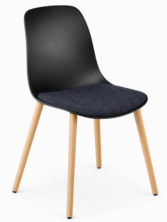 Eden Juna Timber Leg Chair - Seat Upholstered