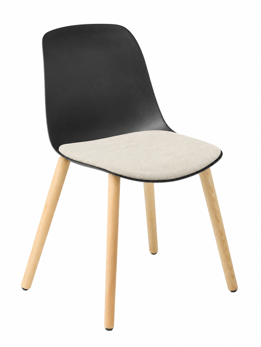 Eden Juna Timber Leg Chair - Seat Upholstered