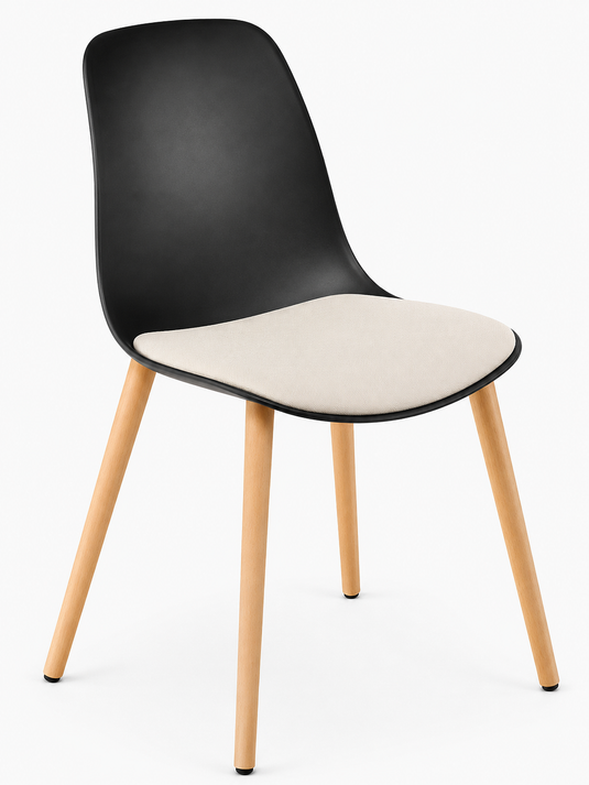 Eden Juna Timber Leg Chair - Seat Upholstered